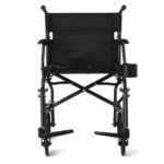 Medline Ultralight Transport Chair 19in Seat 300lbs Black 1Ct - Image 8